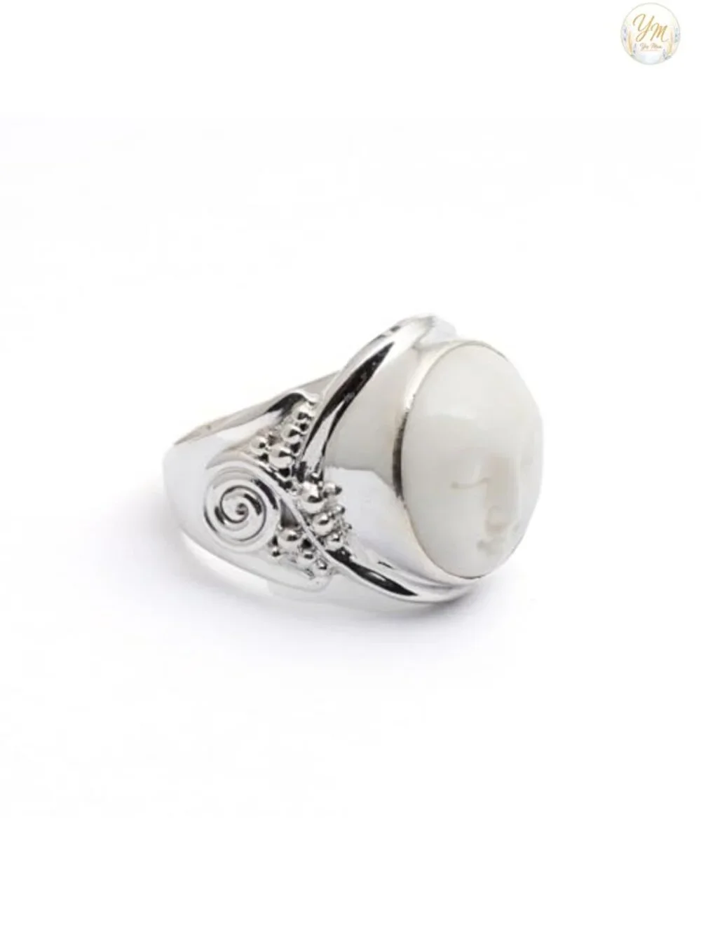 Handmade Sterling Silver Cocktail Ring, Artisan Bone Statement Jewelry